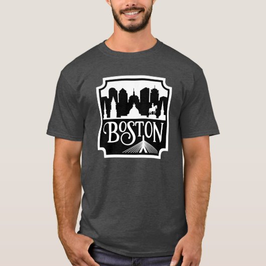 Boston Skyline T-Shirt (Vorderseite)