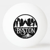 Boston Skyline Tischtennisball (Vorderseite)