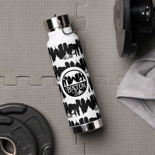 Boston Skyline Trinkflasche (Fitnesstudio (gedreht))