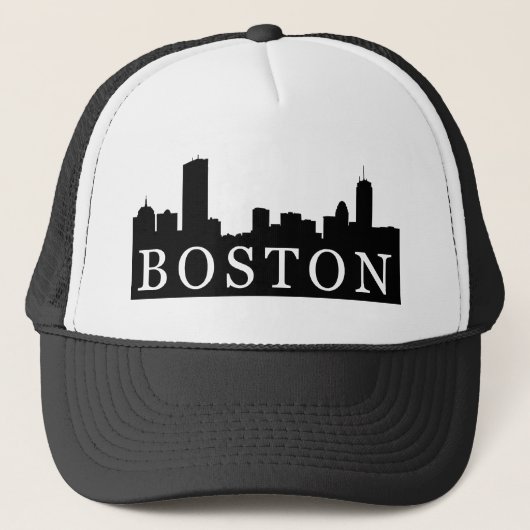 Boston-Skyline Truckerkappe (Vorderseite)