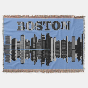 Boston Skyline Typografie Decke