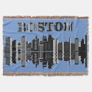 Boston Skyline Typografie Decke