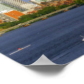 Boston Skyline und Charles River Poster (Ecke)