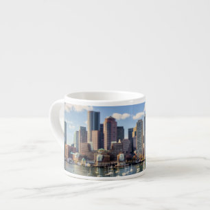 Boston-Skyline von der Ufergegend Espressotasse