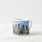 Boston-Skyline von der Ufergegend Espressotasse (Vorderseite Rechts)