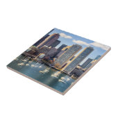 Boston-Skyline von der Ufergegend Fliese (Seite)