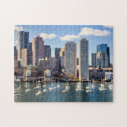 Boston-Skyline von der Ufergegend Puzzle (Horizontal)