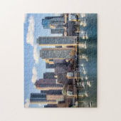 Boston-Skyline von der Ufergegend Puzzle (Vertikal)