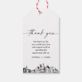 Boston Skyline Wedding Vielen Dank für Ihre Unters Geschenkanhänger (Vorderseite)