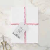 Boston Skyline Wedding Welcome Bag Tag Geschenkanhänger (Mit Garn)