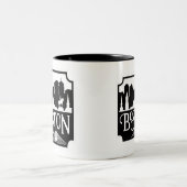 Boston Skyline Zweifarbige Tasse (Mittel)