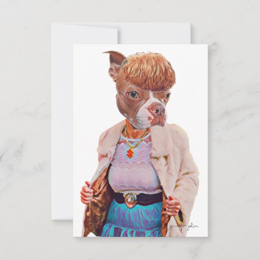 Boston So Extravagante Note Card Dankeskarte (Vorderseite)