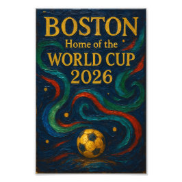 Boston Soccer Art 2026 Football Design Fotodruck