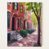 Boston Sommer | Massachusetts Brownstone Häuser Planer (Rückseite)