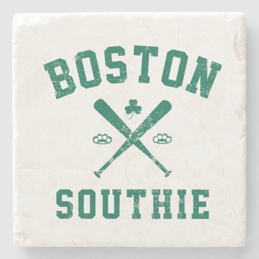 Boston Southie Steinuntersetzer (Vorderseite)