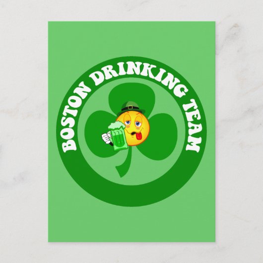 Boston St Patrick's Day Postkarte (Vorderseite)