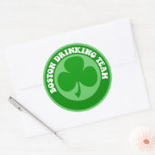 Boston St Patrick's Day Runder Aufkleber (Umschlag)