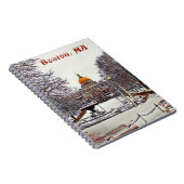 Boston Staat House im Winter Notizblock (Rechte Seite)