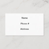 Boston-Stadt-Skyline Visitenkarte (Rückseite)