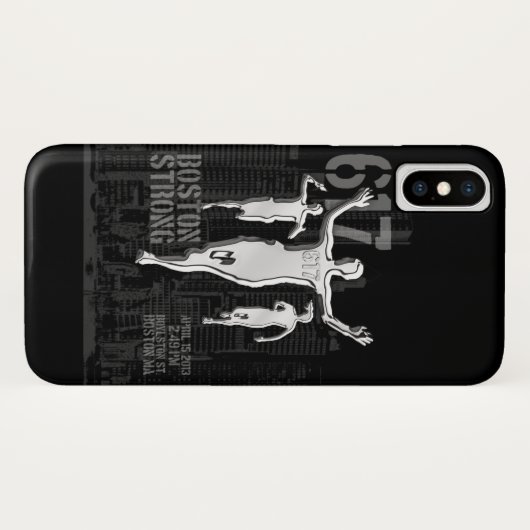 Boston-Stadt-starke Erinnerung Case-Mate iPhone Hülle (Rückseite (Horizontal))