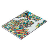 Boston-Stadt USA Notizblock (Linke Seite)