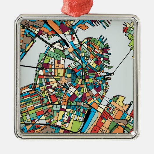 Boston-Stadt USA Ornament Aus Metall (Vorne)