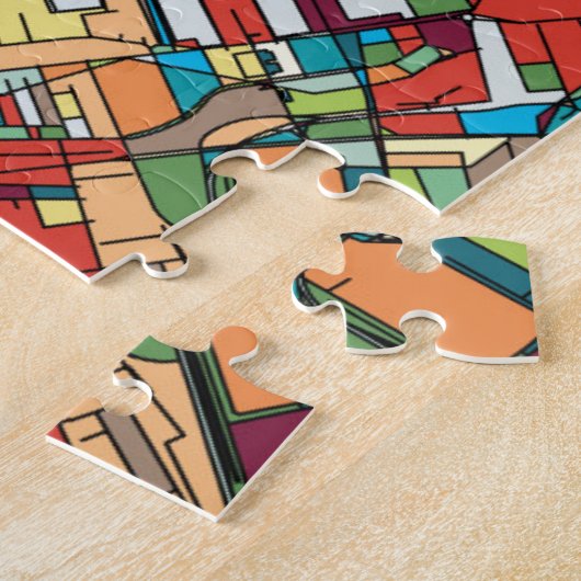 Boston-Stadt USA Puzzle (Seite)