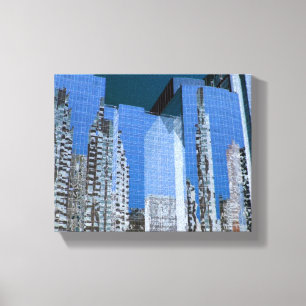 Boston-Stadtbild-Blau Leinwanddruck