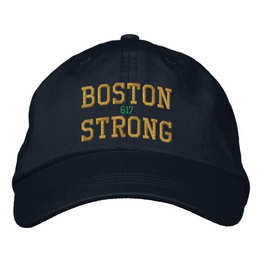 Boston stark bestickte kappe (Vorderseite)