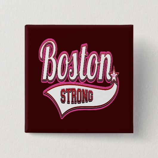 Boston stark im Rosa Button (Vorderseite)