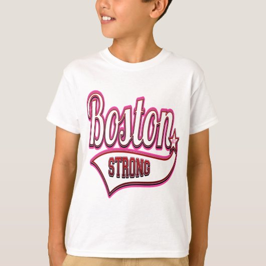 Boston stark im Rosa T-Shirt (Vorderseite)