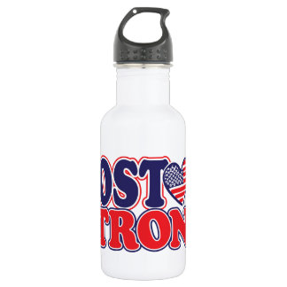 Boston stark mit amerikanischem Herzen Edelstahlflasche