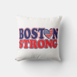 Boston stark mit amerikanischem Herzen Kissen