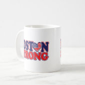 Boston stark mit Amricah Herzen Kaffeetasse (Vorderseite Links)