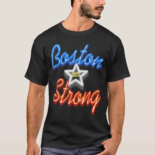 Boston stark und Glühen T-Shirt (Vorderseite)