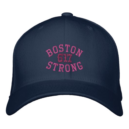 Boston starke 617 bestickte kappe (Vorderseite)