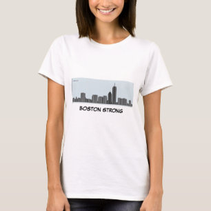 Boston starker - BostonSkyline als Bardiagramm - T-Shirt
