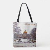 Boston State House im Winter  Tasche (Rückseite)