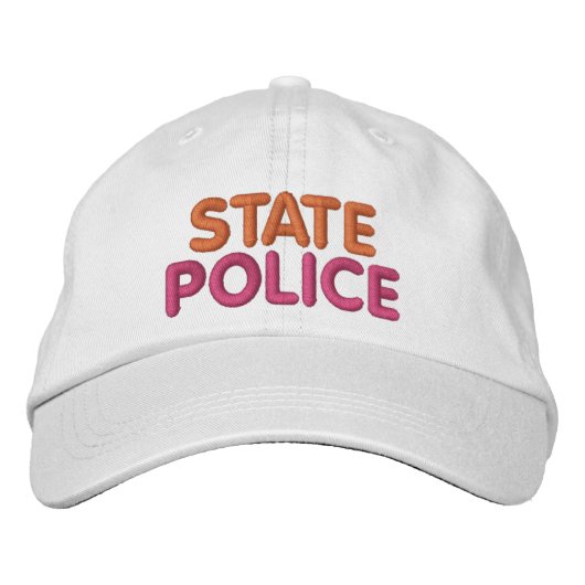 Boston State Police bestickte lustige Mütze Baseballkappe (Vorderseite)