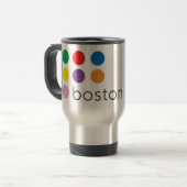 Boston-Stolz-rostfreier Reisender Reisebecher (Vorderseite Links)