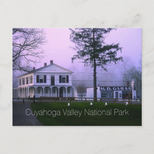 Boston Store, M. D. Garage, Cuyahoga National Park Postkarte (Vorderseite)