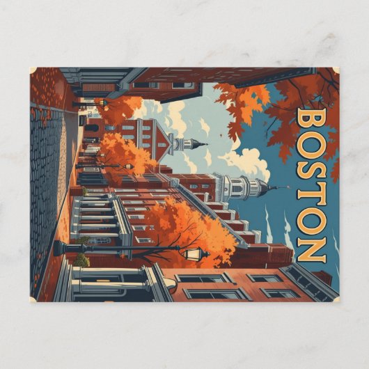 Boston Street Postkarte (Vorderseite)