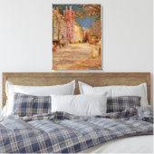 Boston Street Scene - Edward Mitchell Banister Leinwanddruck (Insitu (Schlafzimmer))