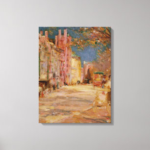 Boston Street Scene - Edward Mitchell Banister Leinwanddruck