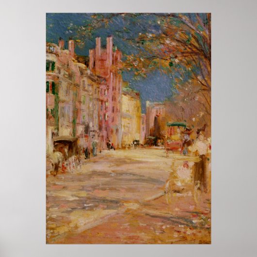 Boston Street Scene - Edward Mitchell Banister Poster (Vorne)