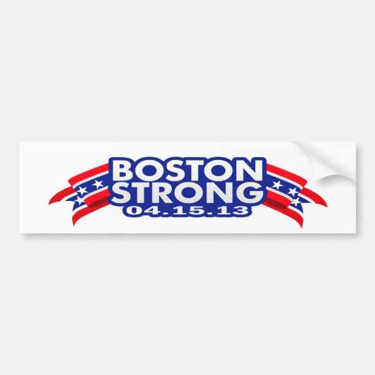 Boston Strong, 15. April 2013 Autoaufkleber (Vorne)