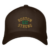 Boston Strong 617 Bestickte Baseballkappe (Vorderseite)