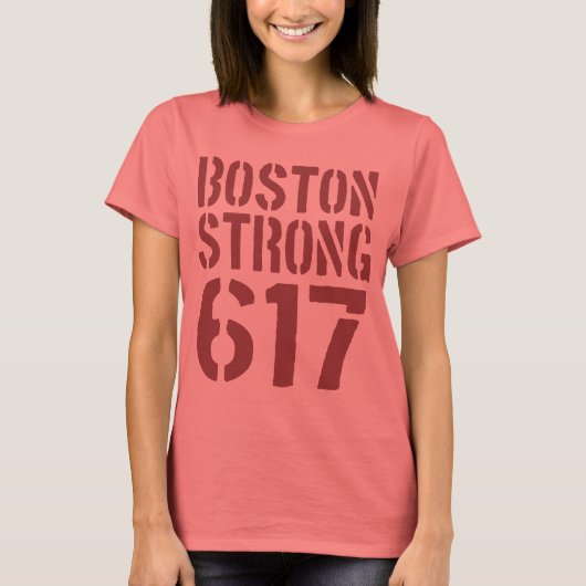 Boston Strong 617 T-Shirt (Vorderseite)