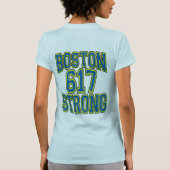 Boston STRONG 617 Typografie T-Shirt (Rückseite)