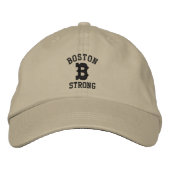 Boston Strong Bestickte Baseballkappe (Vorderseite)